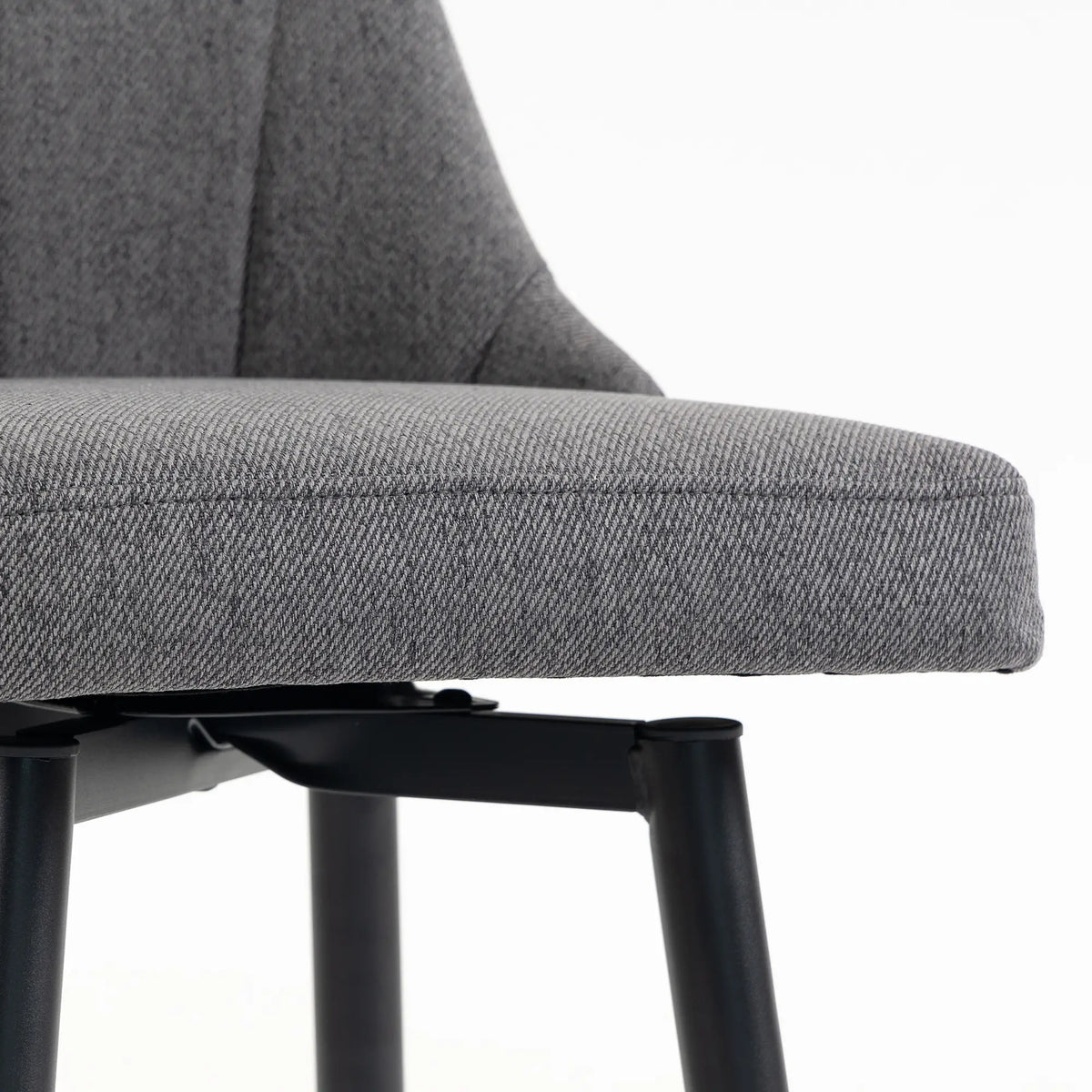 Swivel Bar Stools Set of 2, Counter Height, Dark Grey Bar Stools at Gallery Canada