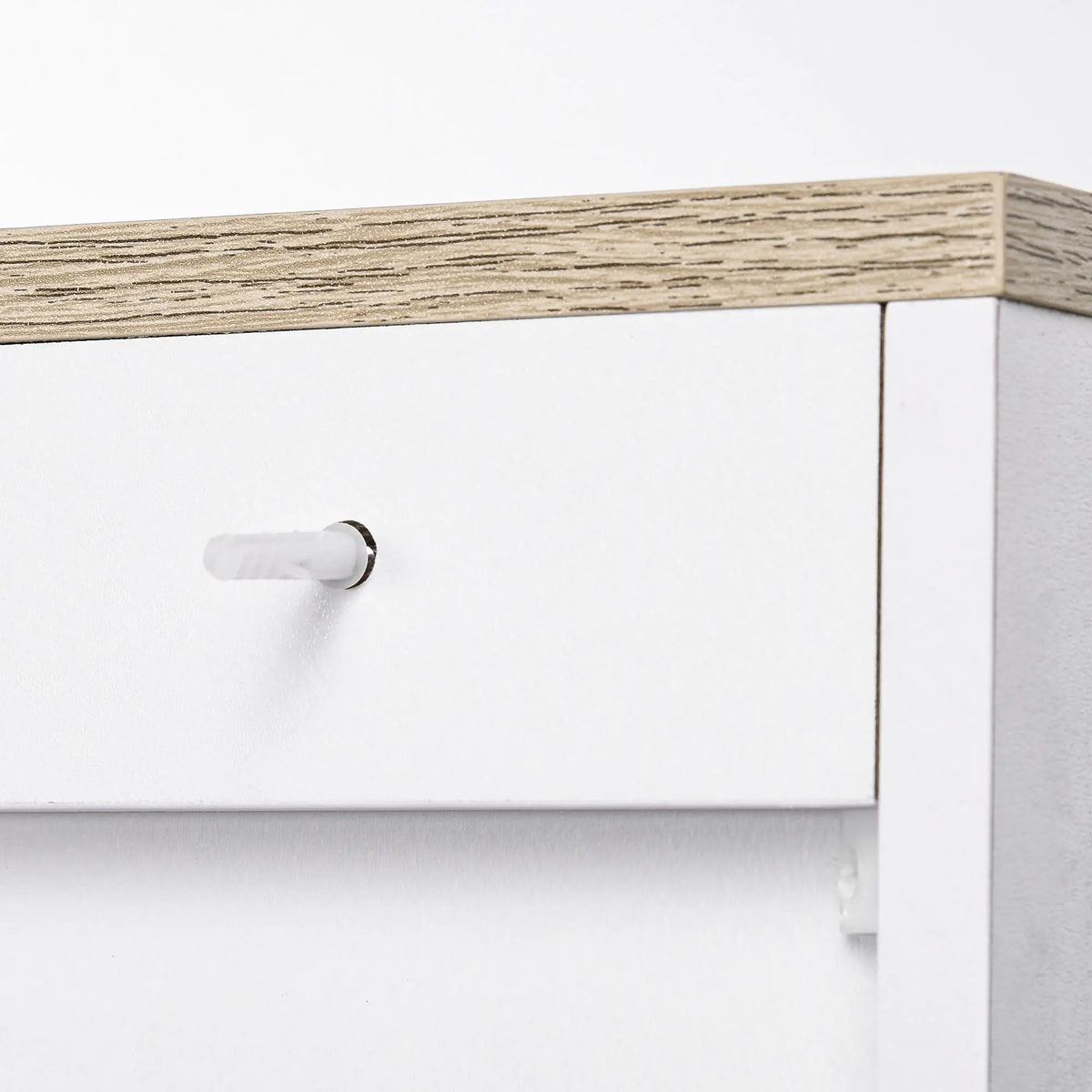 Modern Sideboard Buffet Cabinet, 3 Doors Adjustable Shelves, White Bar Cabinets at Gallery Canada