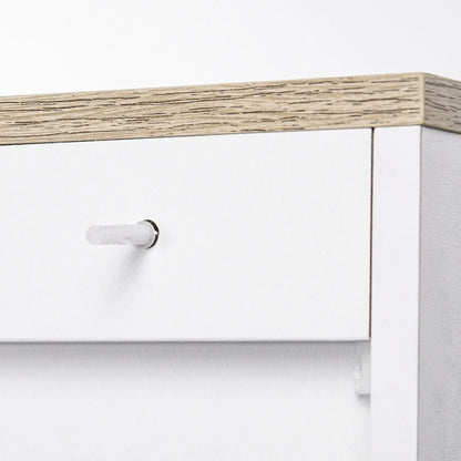 Modern Sideboard Buffet Cabinet, 3 Doors Adjustable Shelves, White Bar Cabinets at Gallery Canada