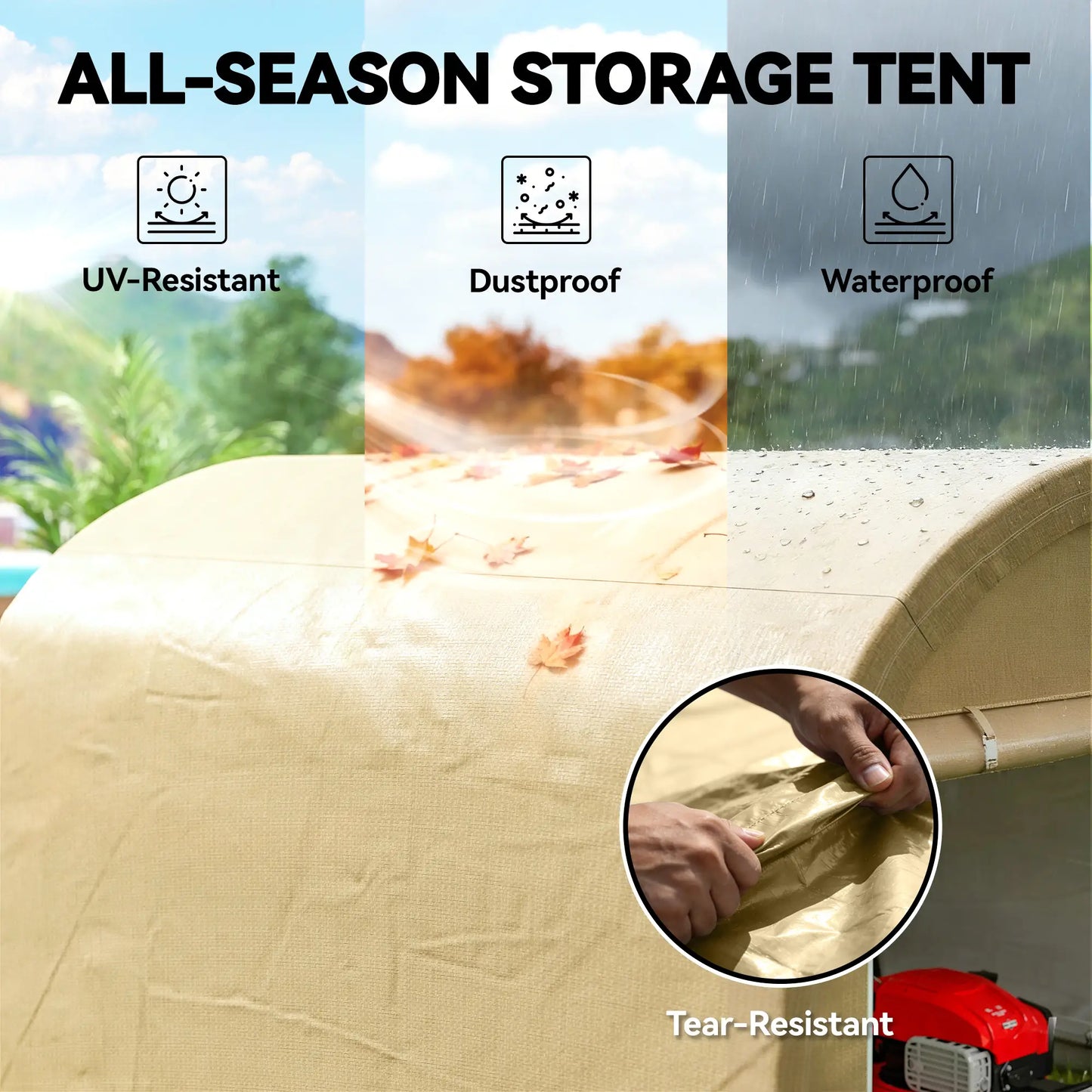10' x 10' Outdoor Storage Tent, Heavy Duty Waterproof Portable Shed Portable Shed at Gallery Canada