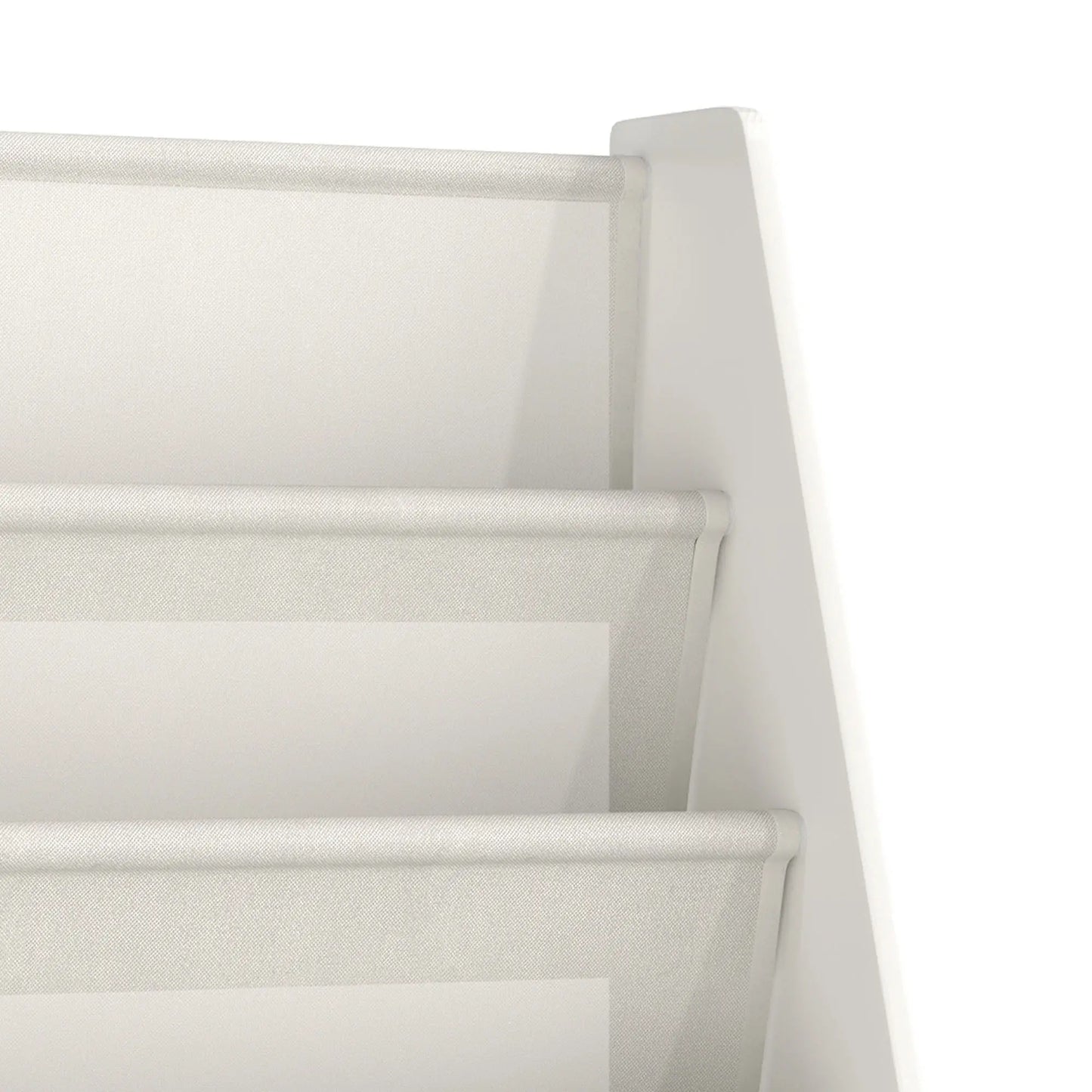 Fabric Kids Bookshelf, 4-Tier Toddler Sling Book Rack, White Baby & Kids Storage at Gallery Canada