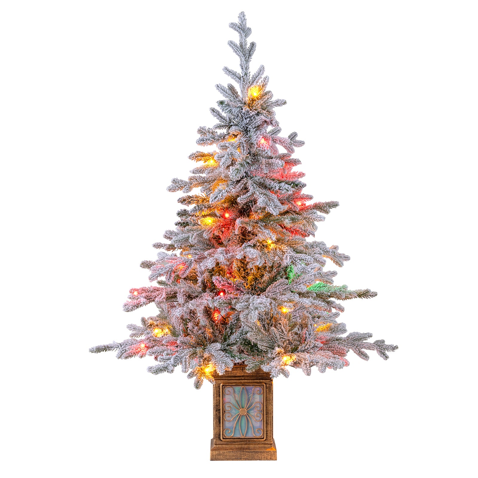 4 FT Artificial Christmas Tree Potted 180 Tips, White Christmas Tree at Gallery Canada
