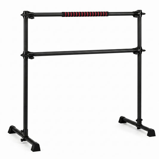4 Feet Portable Ballet Barre, Adjustable Height, Black Yoga Accessories Black at Gallery Canada