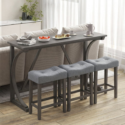4-Piece Bar Table Set With Power Outlet, Black Dining Room Sets at Gallery Canada