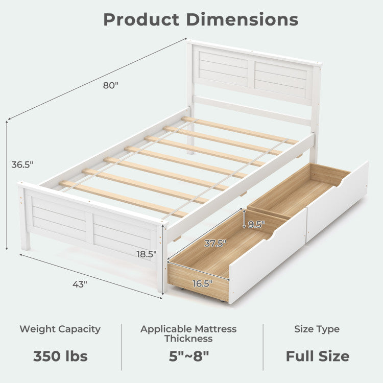 4-Piece Bedroom Set, Twin Size Bed Frame, Bench, Vanity Desk, Jewelry Armoire Bedroom at Gallery Canada