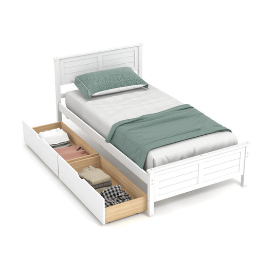 4-Piece Bedroom Set, Twin Size Bed Frame, Bench, Vanity Desk, Jewelry Armoire Bedroom Options at Gallery Canada