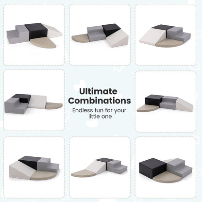 4-Piece Climb And Crawl Foam Block Play Set, Black Baby Gyms & Playmats at Gallery Canada