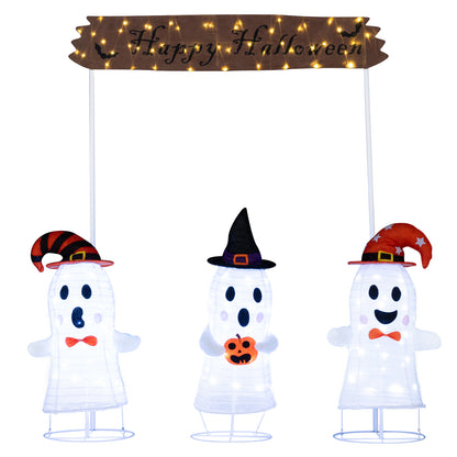 4 Pieces Halloween Decoration Pop up Ghosts with Gate and LED Lights Halloween Options at Gallery Canada