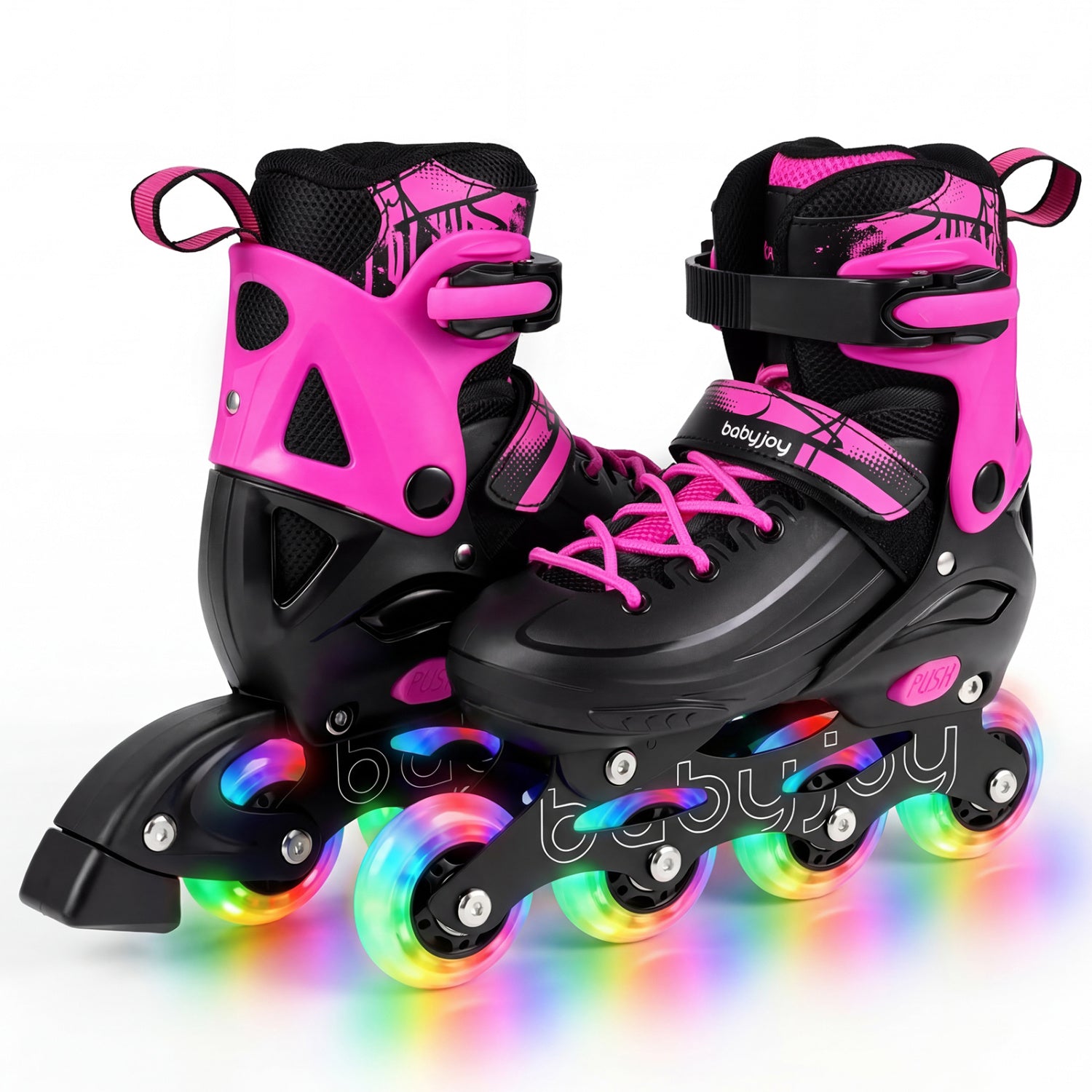 Adjustable Light-Up Inline Skates, Ages 5-7, Pink Toy Sports at Gallery Canada