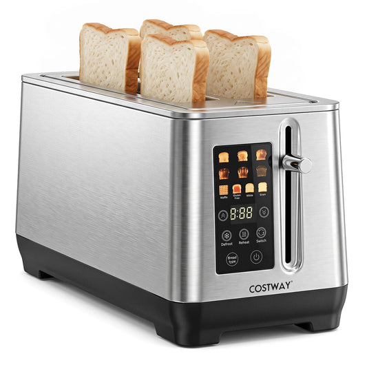 4 Slice Toaster, 6 Browning Levels, 4 Bread Types, Silver Small Appliances Silver at Gallery Canada