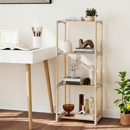 4-Tier Bookshelf With Open Shelves, Home Office Bathroom Bookcases Options at Gallery Canada
