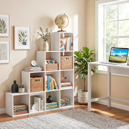 4-Tier Bookshelf With 2 Anti-Tipping Kits, White Bookcases at Gallery Canada
