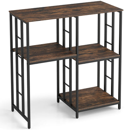 4-Tier Heavy-Duty Kitchen Baker's Rack, Brown Baker's Racks Brown at Gallery Canada