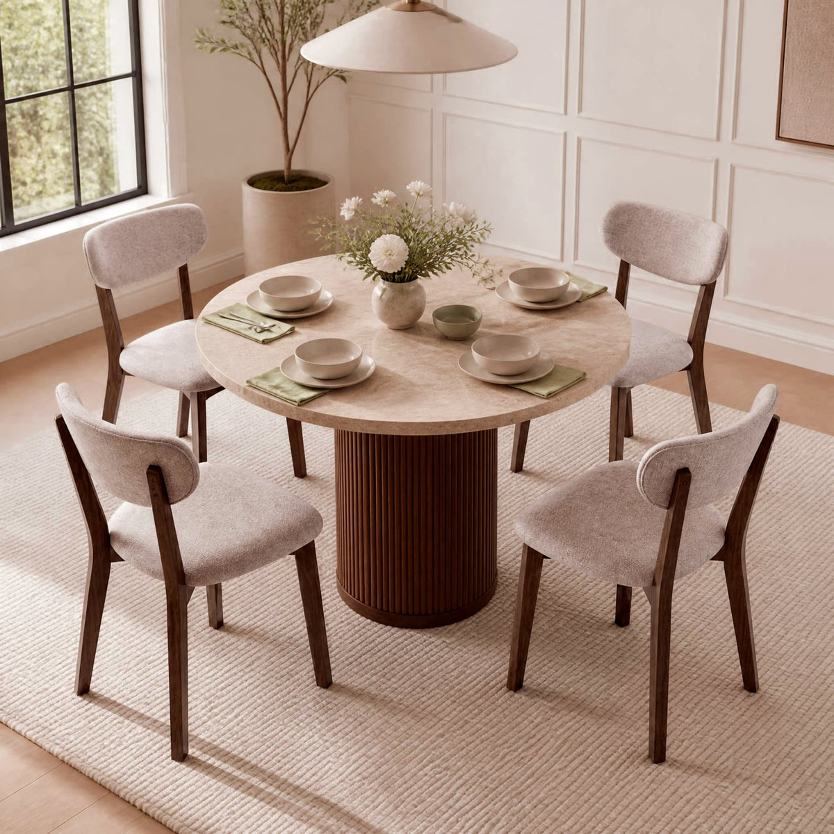 Upholstered Dining Chairs, Solid Wood Frame, Brown Dining Chairs at Gallery Canada