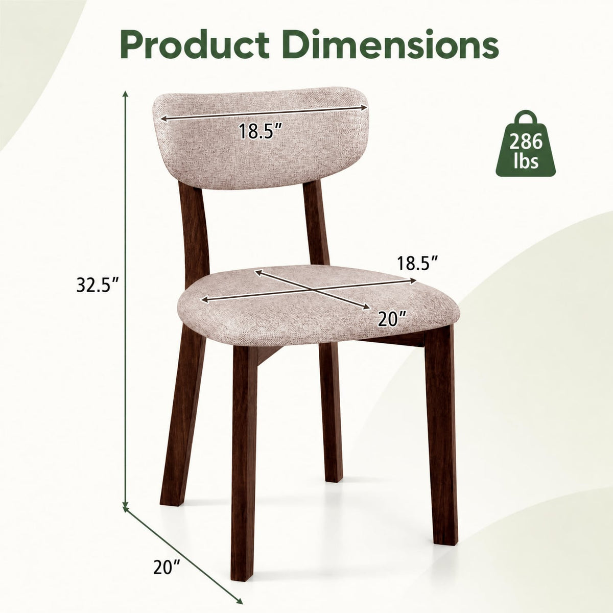 Upholstered Dining Chairs, Solid Wood Frame, Brown Dining Chairs at Gallery Canada