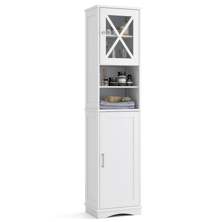 3-In-1 Bath Storage Combo, Tall Cabinet Shower Bench Buffet Sideboard Floor Cabinets at Gallery Canada