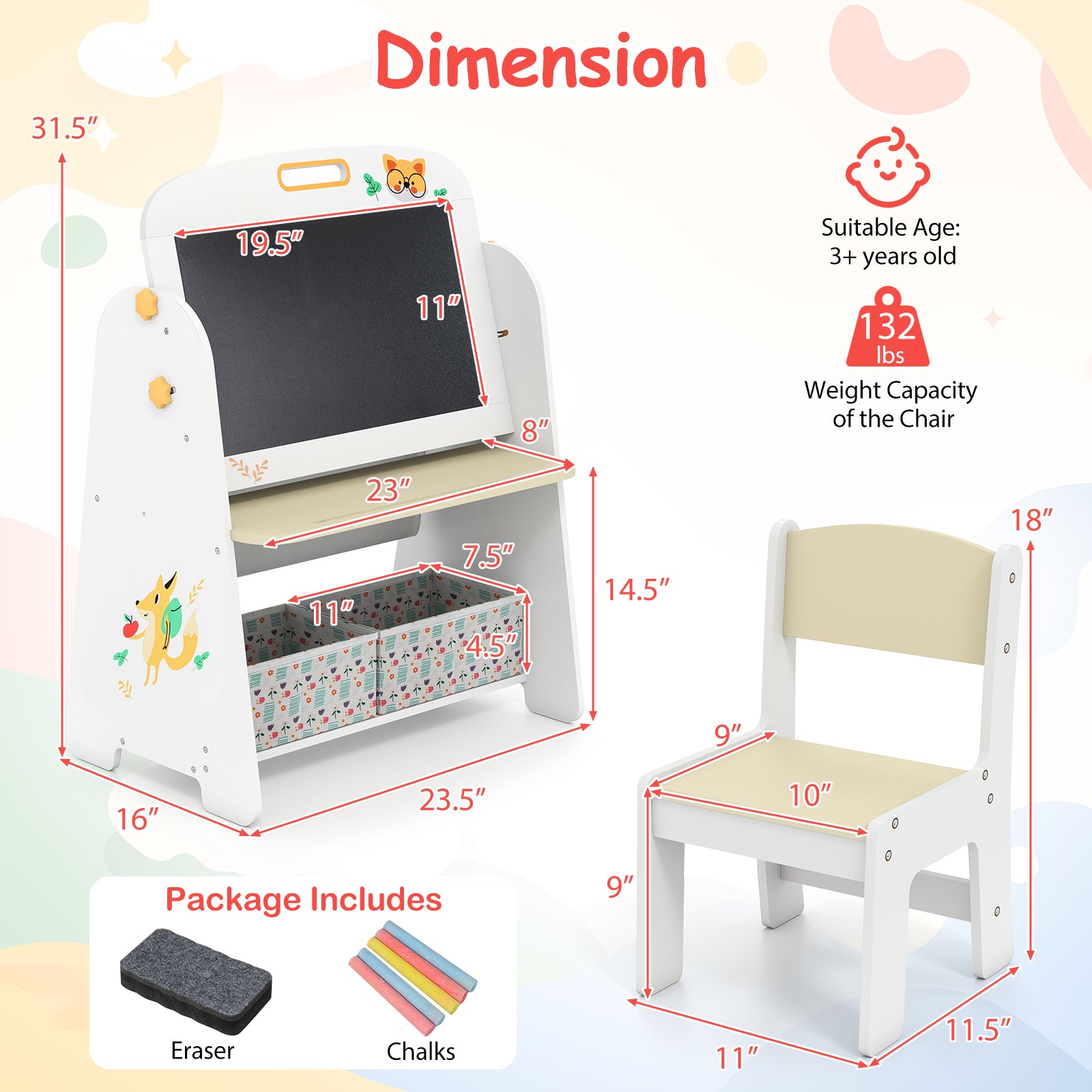 4-in-1 Kids Table And Chair Set, Natural Kids Table & Chair Sets at Gallery Canada