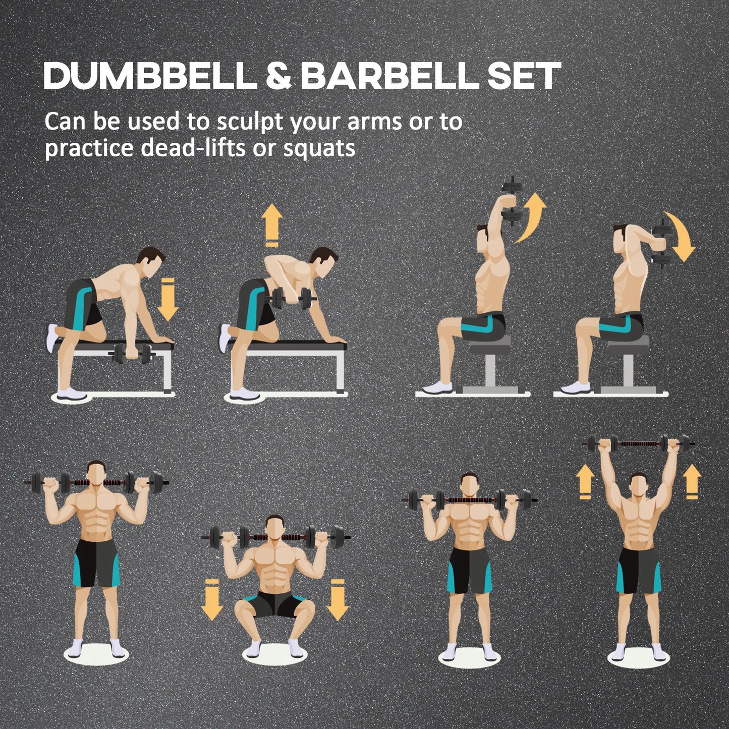 33lbs Adjustable Dumbbell Set, Hand Weights for Fitness, Black and Red Dumbbells & Barbells at Gallery Canada