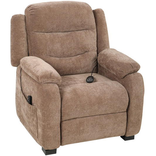 Massage Recliner Chair, Power Recliner, Remote, 2 Memory Positions, Brown