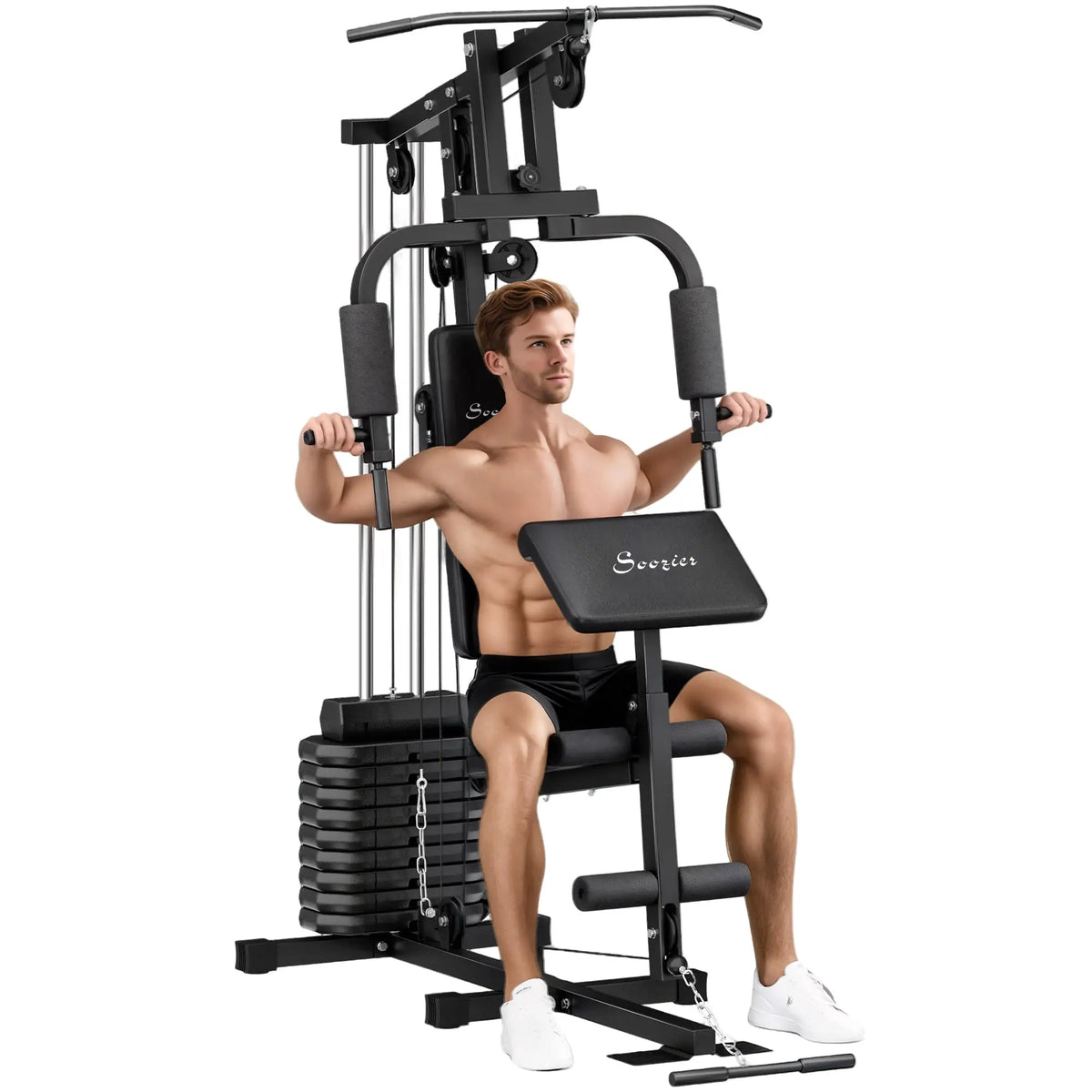 Multi-Exercise Home Gym, 99lbs Weight Stack, Full Body Workout Power Towers at Gallery Canada