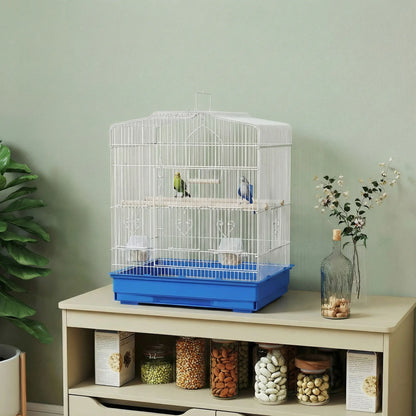 23" Bird Cage for Finches Canaries, with Doors Perches, Blue Bird Cages at Gallery Canada