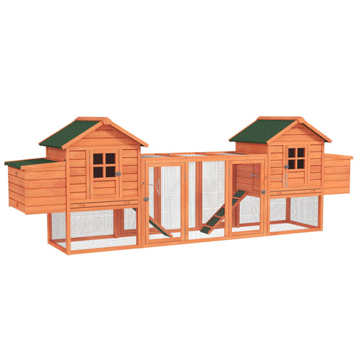 Extra Large Chicken Coop, Wooden Poultry House, Rabbit Hutch, Outdoor Run
