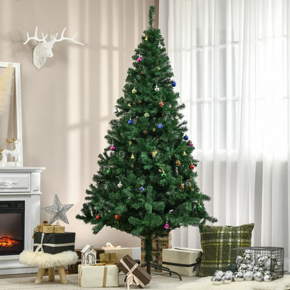 7ft Artificial Christmas Tree, Holiday Party Decoration, Green Artificial Christmas Trees at Gallery Canada
