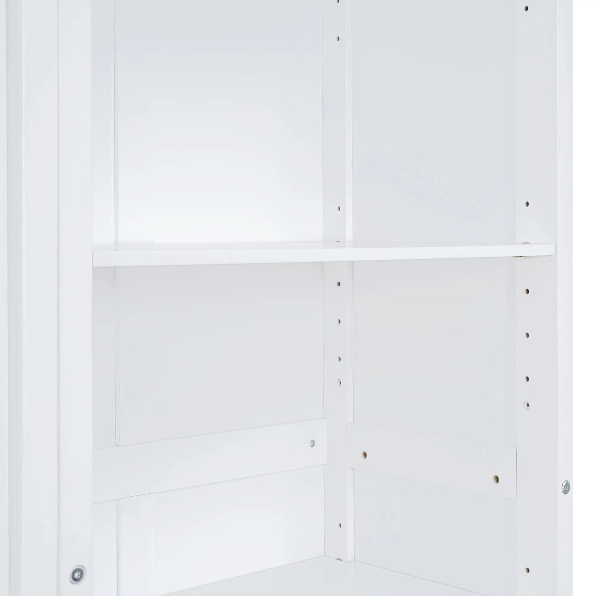 Murphy Bed with Shelves, Dual Piston Mechanism, 94" L x 16" W x 88.5" H, White Bed Frames at Gallery Canada