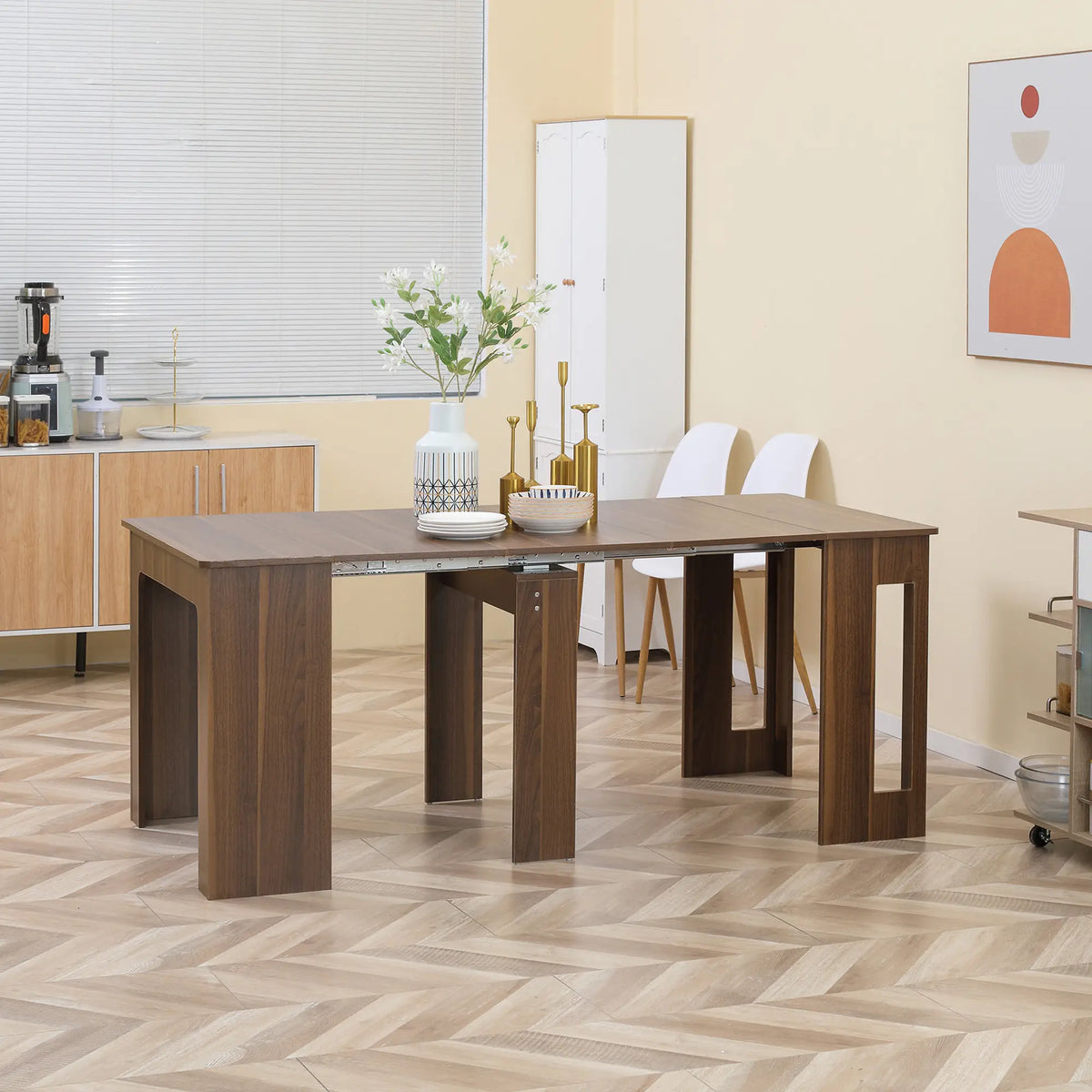 Foldable Dining Table, Extendable Kitchen Table, Seats 6 Bar Tables & Dining Tables at Gallery Canada