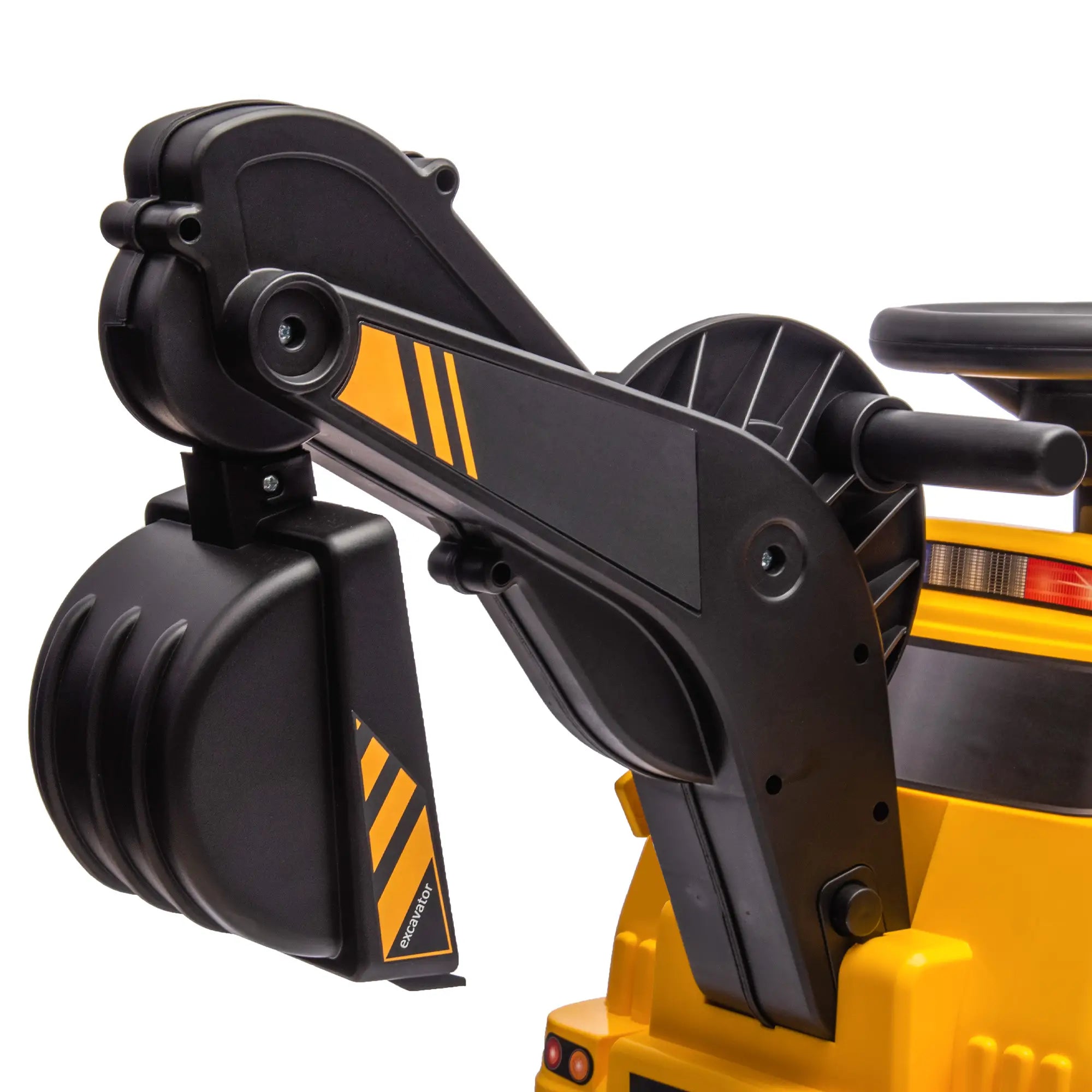 3 in 1 Ride on Excavator, Bulldozer, Road Roller, No Power, Yellow Toy Excavators at Gallery Canada