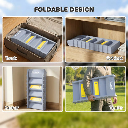 Foldable Dog Ramp With Anti-Slip Steps, Grey Dog Stairs at Gallery Canada