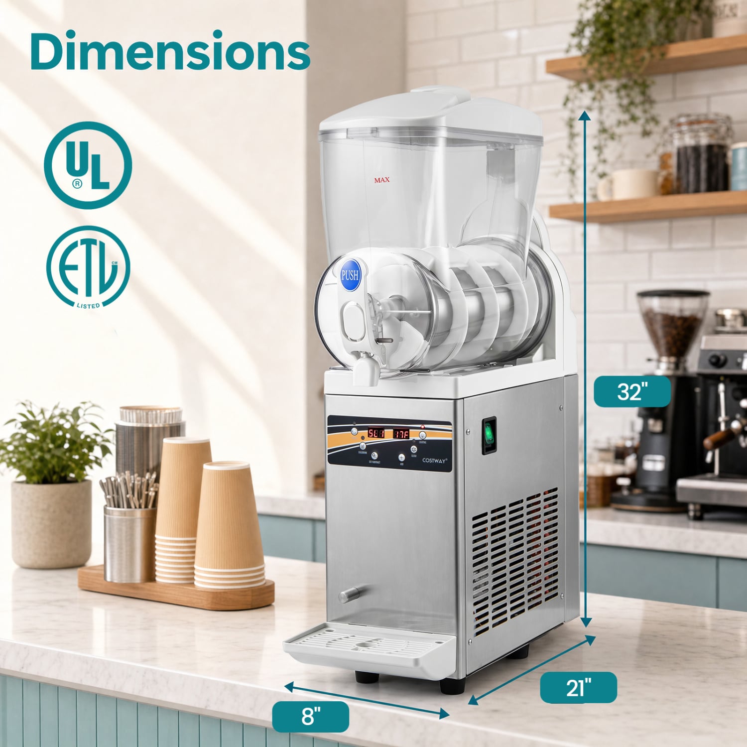 507 Oz Commercial Slushy Machine, Silver Ice Crushers & Shavers at Gallery Canada