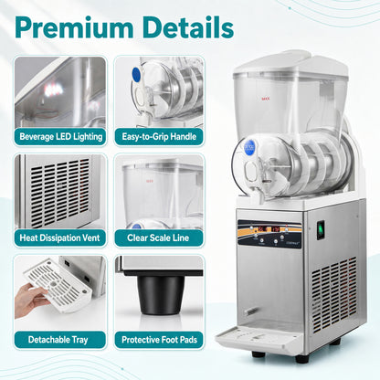 507 Oz Commercial Slushy Machine, Silver Ice Crushers & Shavers at Gallery Canada