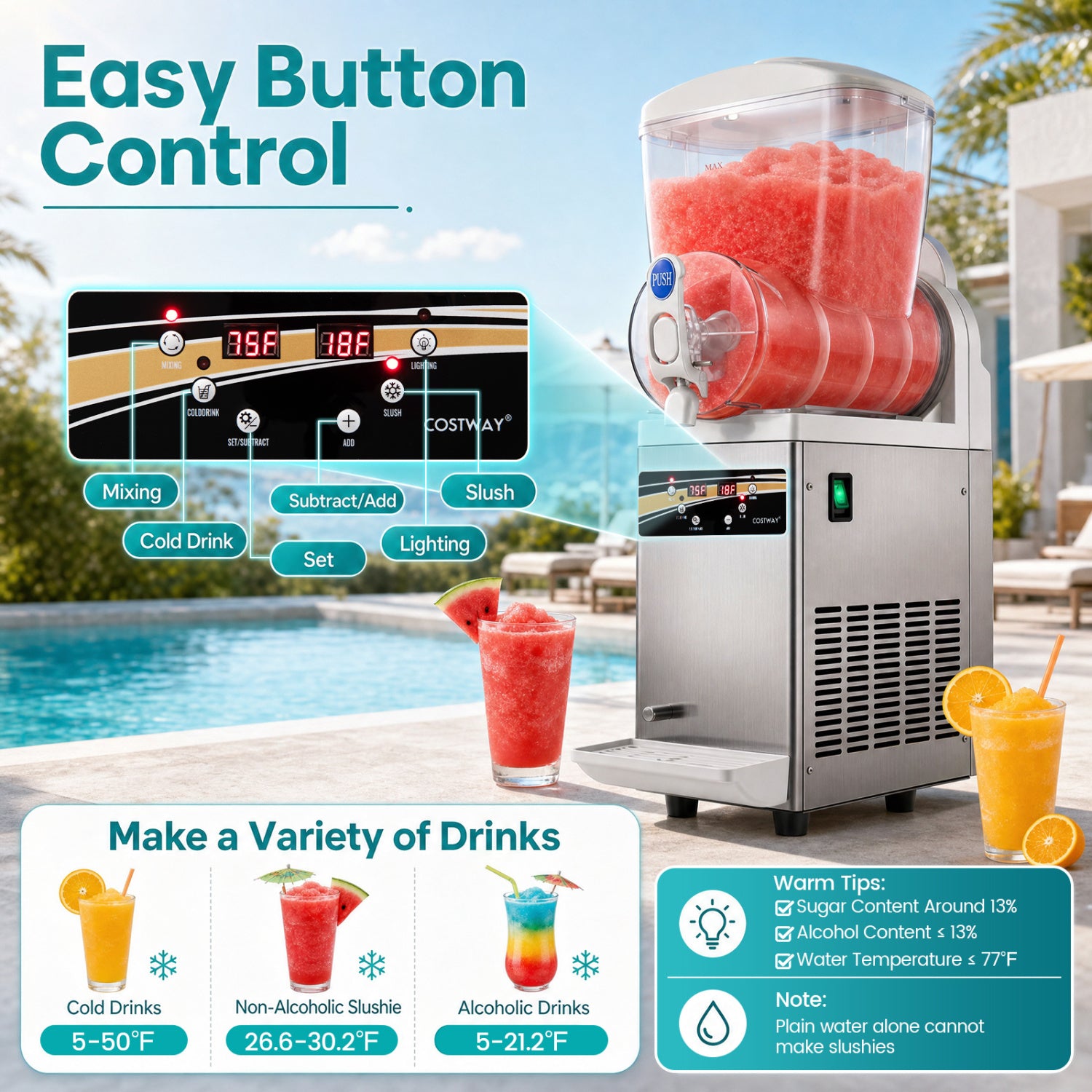 507 Oz Commercial Slushy Machine, Silver Ice Crushers & Shavers at Gallery Canada