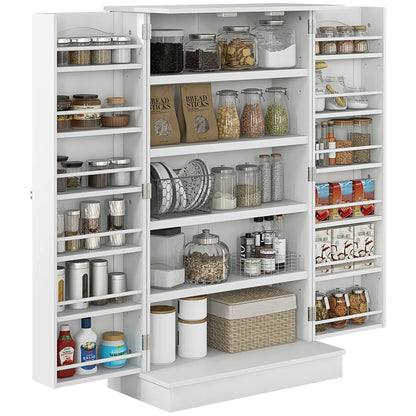 41" Storage Cabinet, 2-Door Kitchen Pantry, 5-Tier Shelving, 12 Spice Racks Kitchen Pantry Cabinets at Gallery Canada