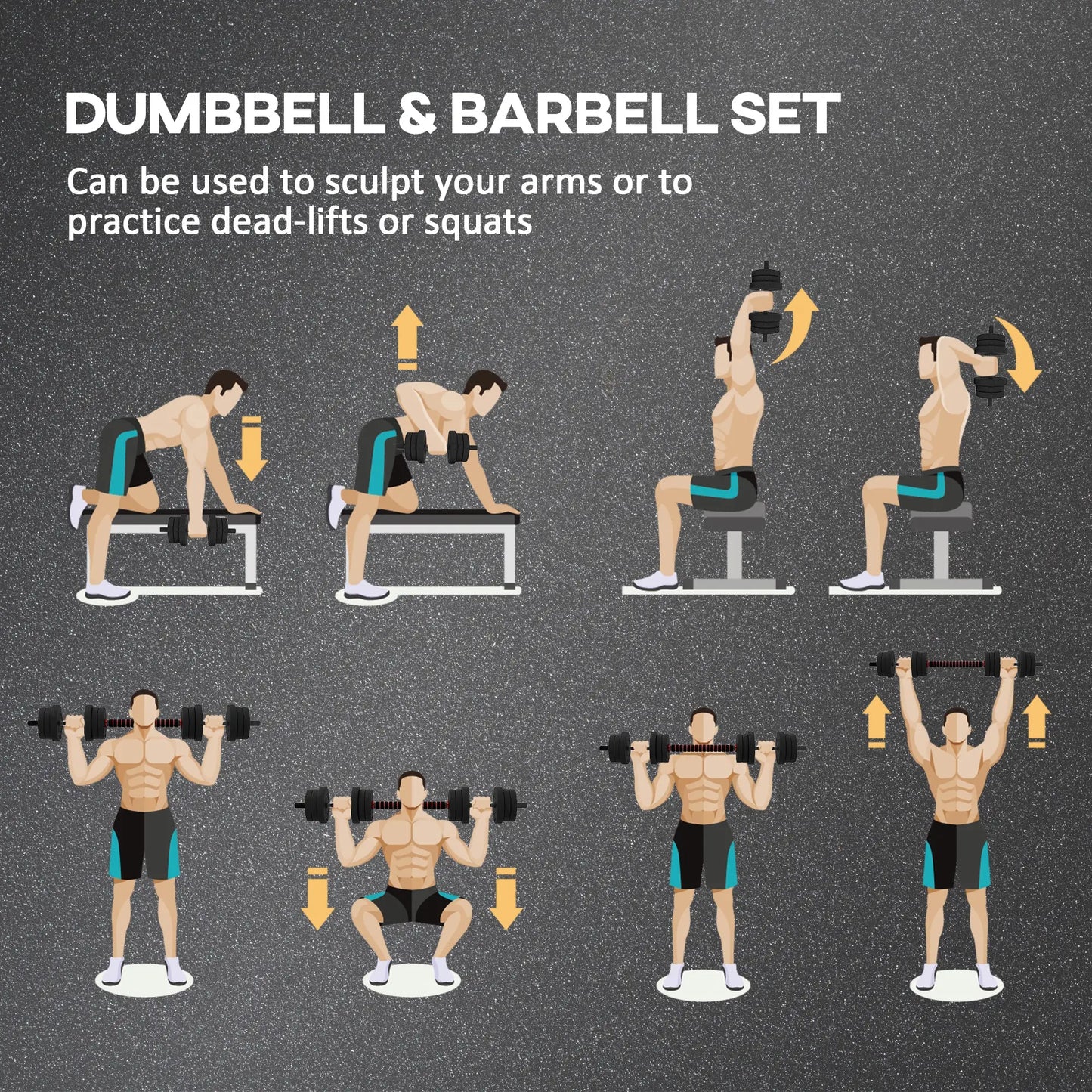 44lbs Adjustable Dumbbell Set, Hand Weights for Fitness, Black and Red Dumbbells & Barbells at Gallery Canada