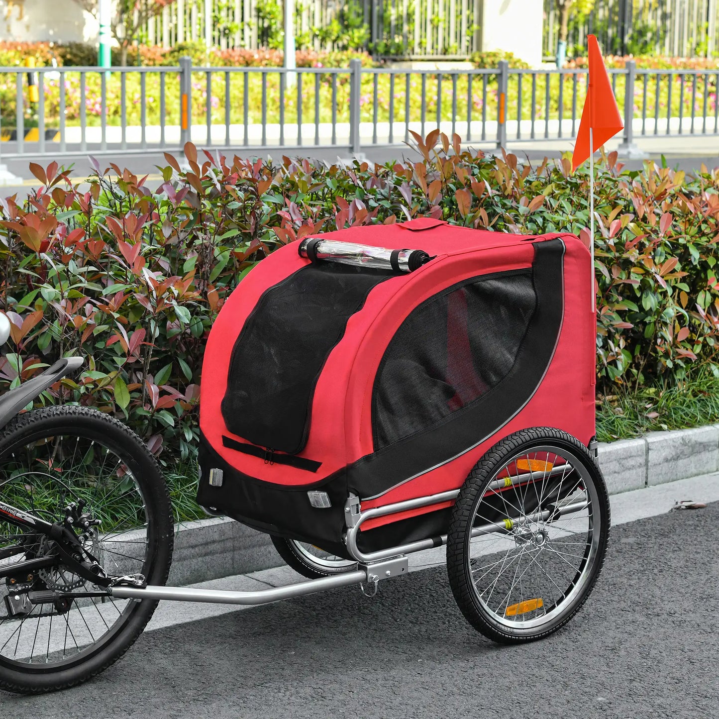 Dog Bike Trailer, Pet Cart Bicycle, Wagon Cargo Carrier, Red Dog Bike Trailers & Strollers at Gallery Canada