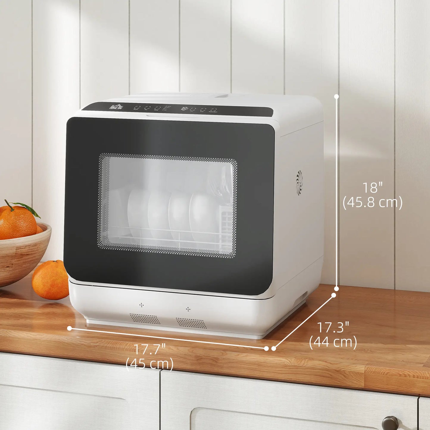 Countertop Dishwasher, 6L Water Tank, 5 Wash Programs, White Small Kitchen Appliances at Gallery Canada