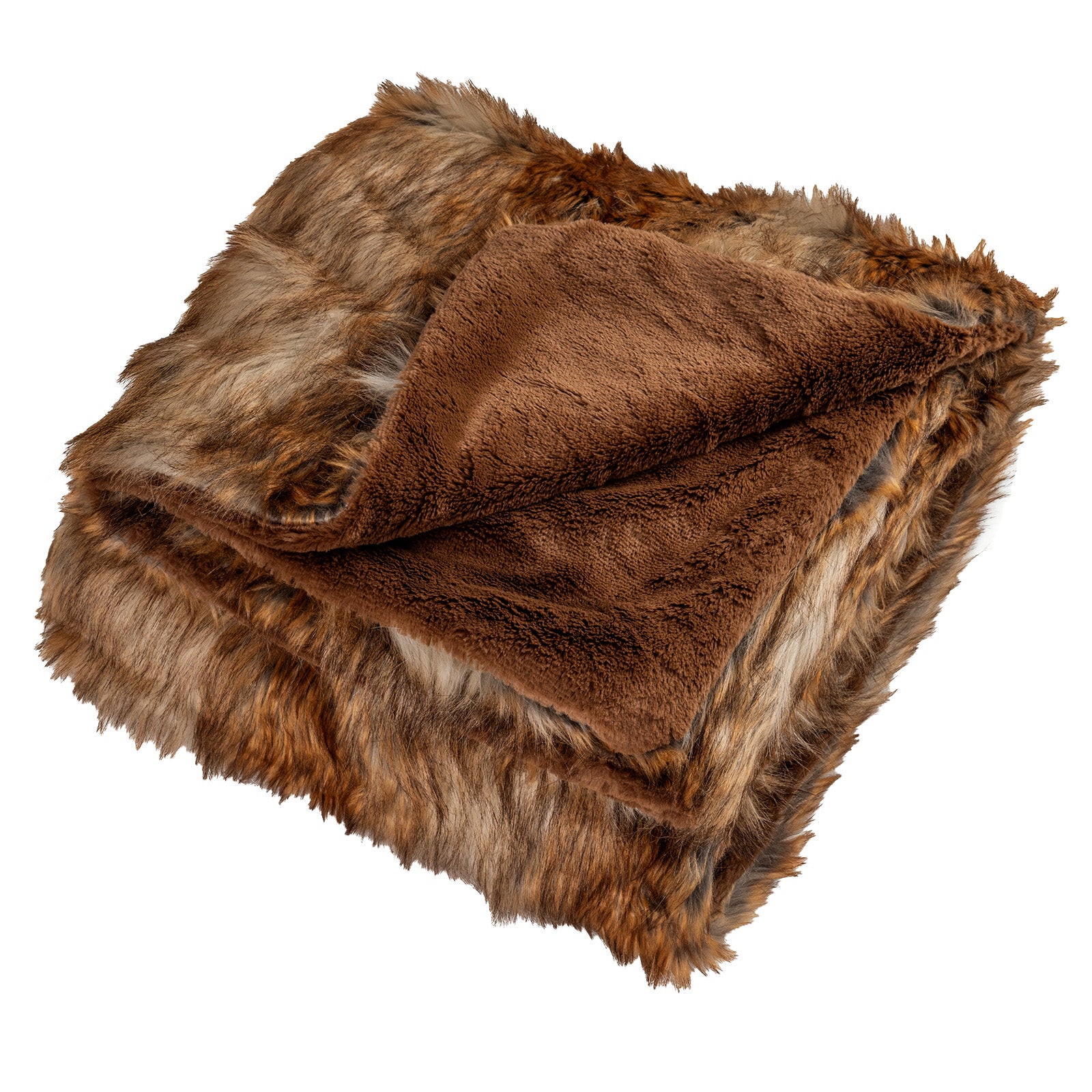 540GSM Soft Plush Fuzzy Luxury Faux Raccoon Fur Blanket for Bed-M, Golden Bedding Golden at Gallery Canada