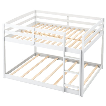 Full Over Full Bunk Bed, Low To Ground, White Bunk Bed Frame at Gallery Canada