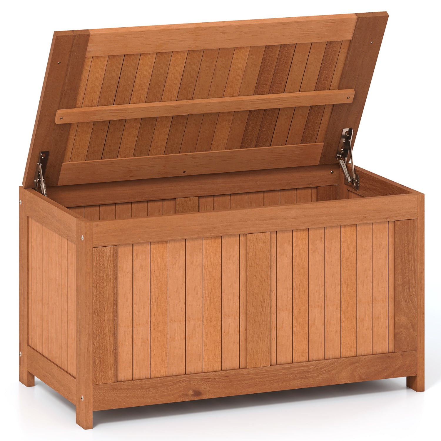 58 Gallon 3-in-1 Patio Wood Deck Box, Flip Top Cushion Storage Sheds & Outdoor Storage at Gallery Canada