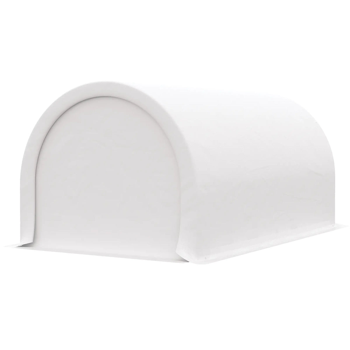 10' x 16' Heavy Duty Carport Tent, PE Cover, White Car Shelters White at Gallery Canada