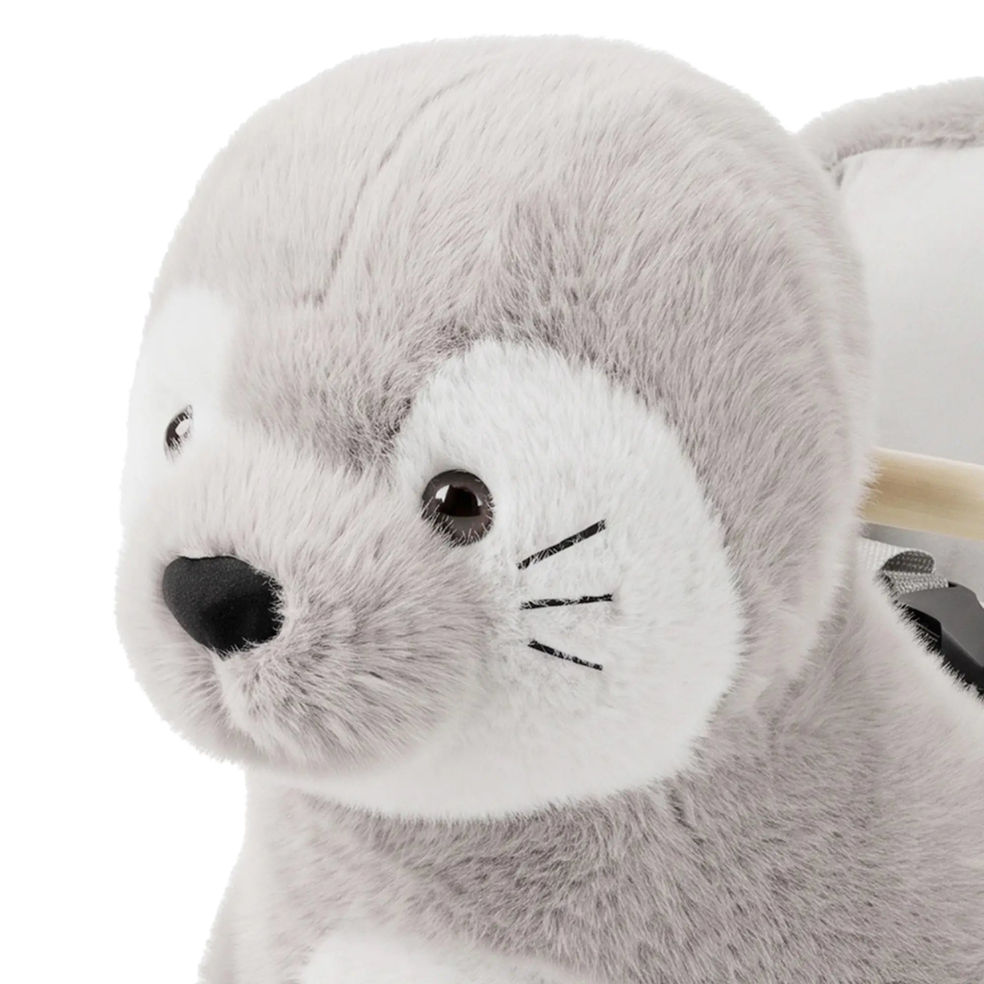 Plush Seal Ride-On Rocking Horse, 12-36 Months, Grey, Grey Rocking Horses at Gallery Canada