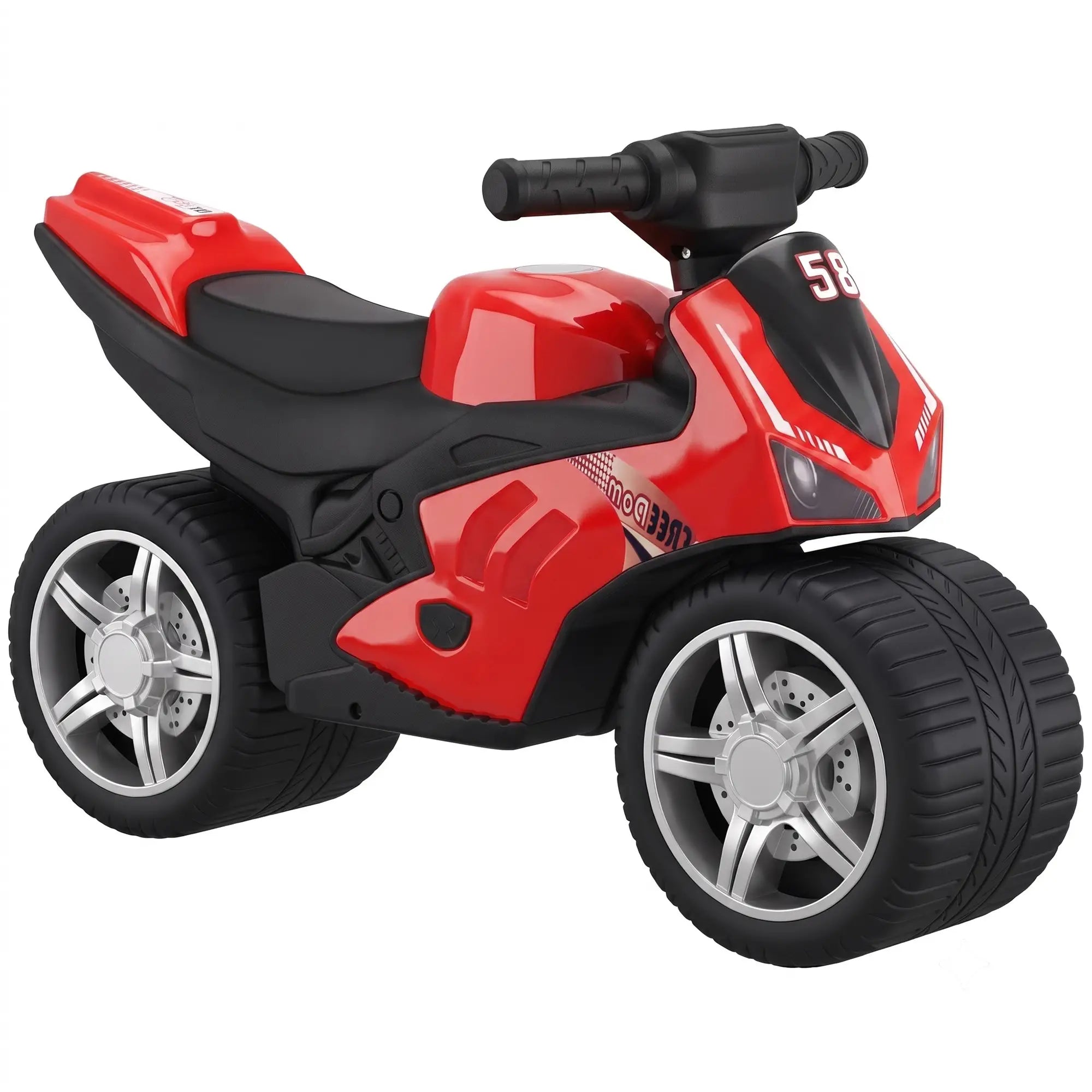 Balance Bike with Music, Wide Tires, Red Riding & Rocking Toys at Gallery Canada