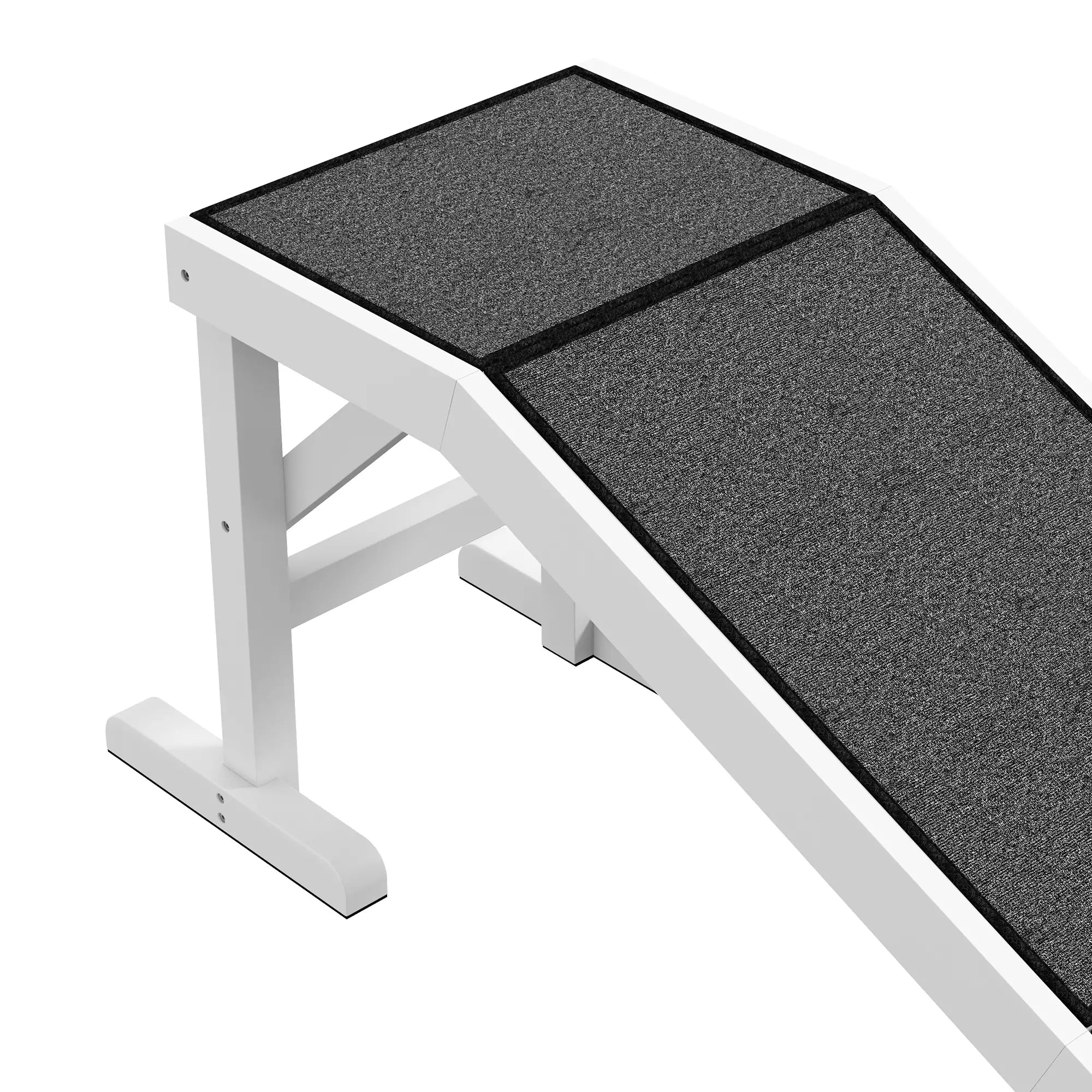 Pet Ramp Bed Steps, Non-Slip Carpet Top, Pine Wood, 59