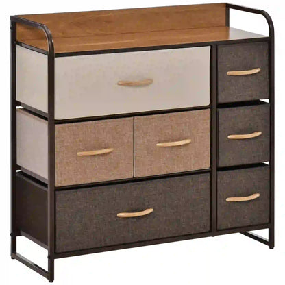 7-Bin Dresser Storage Tower, Fabric Bins with Metal Frame Storage Cabinets at Gallery Canada