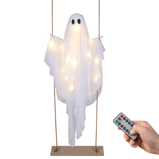 5Ft Halloween Hanging Swing Ghost, LED String Lights Halloween Options at Gallery Canada