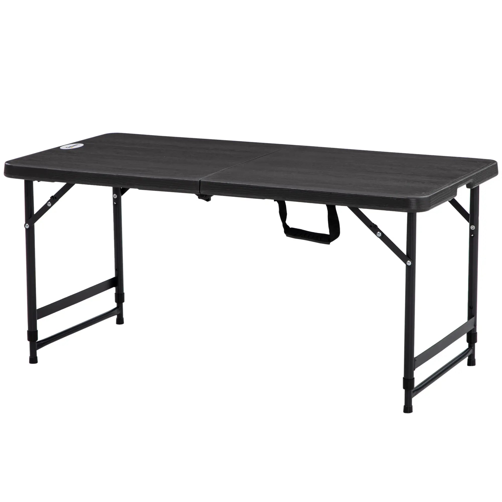 Foldable Patio Dining Table for 4, Height Adjustable, Dark Grey Patio Dinning Tables Dark Grey, Black at Gallery Canada