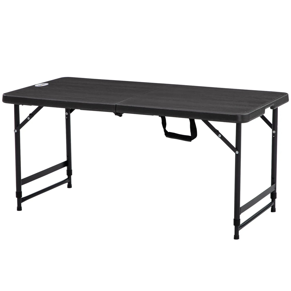 Foldable Patio Dining Table for 4, Height Adjustable, Dark Grey Patio Dinning Tables Dark Grey, Black at Gallery Canada