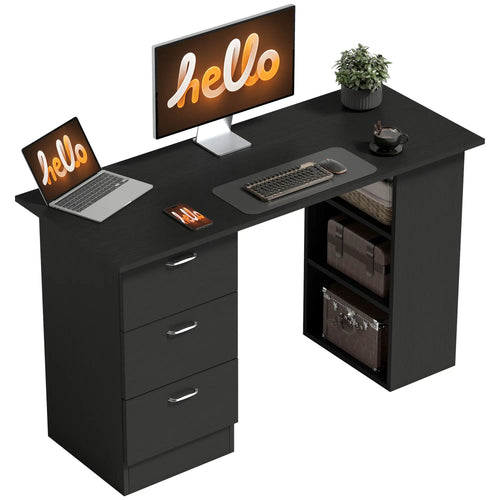 Computer Desk With Shelves And Drawers, 47